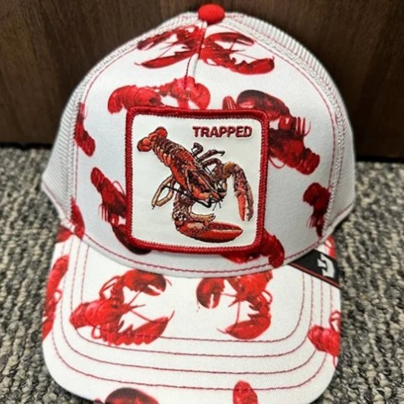 Goorin Farm Trucker Hat Cap Wicked Lobstah Lobster Trapped